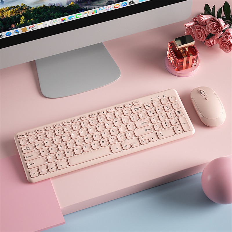 Pc Gaming Pink - Mode Drahtlose Tastatur und Maus Combo