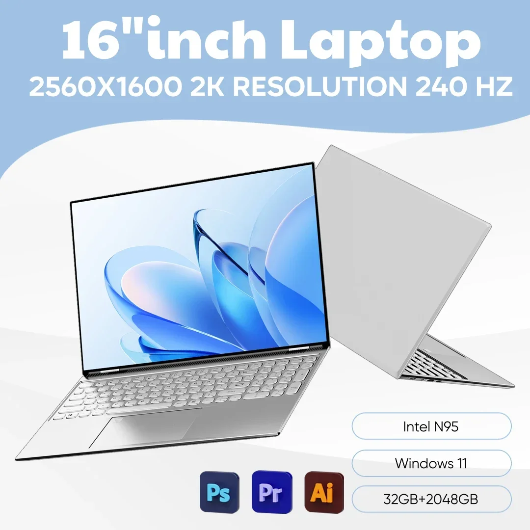 Pc Gaming Ultra - Neues Marken-16-Zoll-2K-Laptop, 240 Hz ultraklarer Bildschirm,