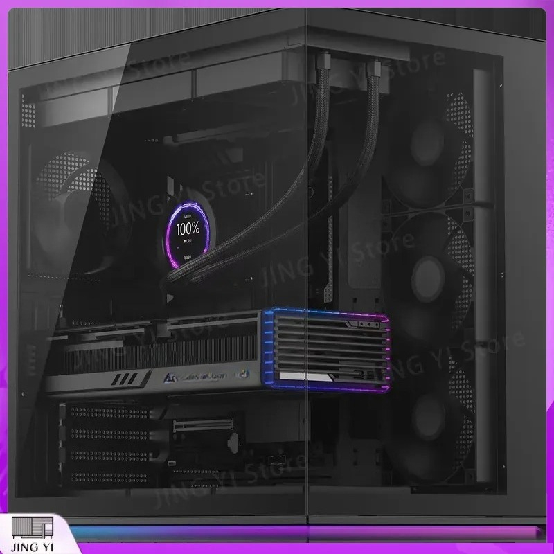 Pc Gaming Aquarium - ATX Mid-Tower Gaming PC-Gehäuse Dual-Kammer Aquarium-Design