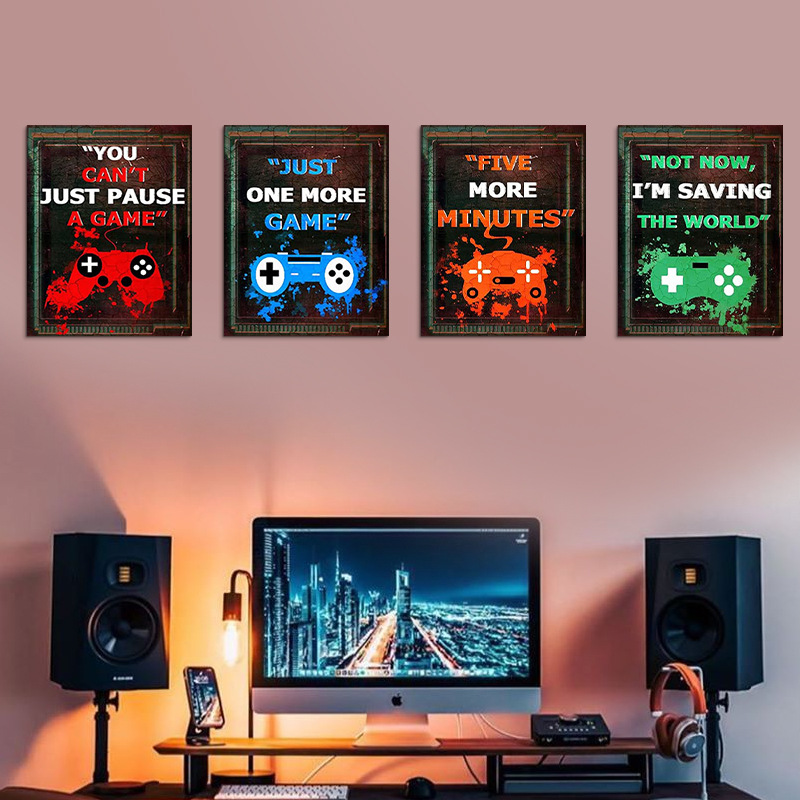 4PCS Kinder Gaming Zimmer Spie – Pc Gaming Quotes Bewertung und Preis