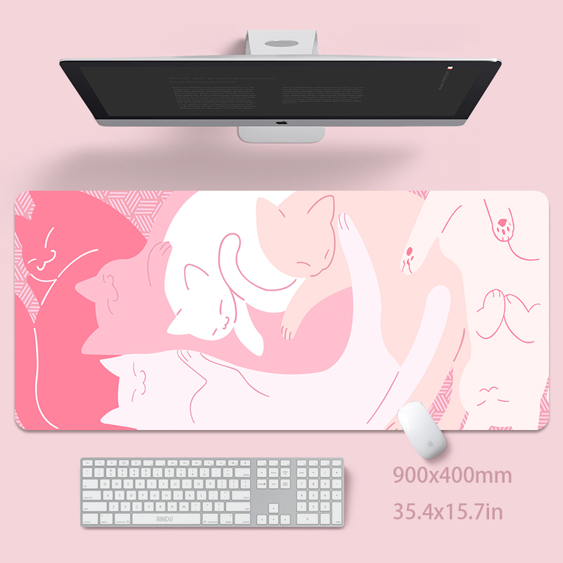 Süße Katze, großes Mauspad, 10 – Pc Gaming Pink Bewertung und Preis