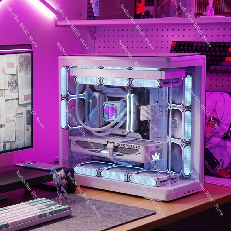 Gebogenes Gehärtetes Glas Aqua – Pc Gaming Aquarium Bewertung und Preis