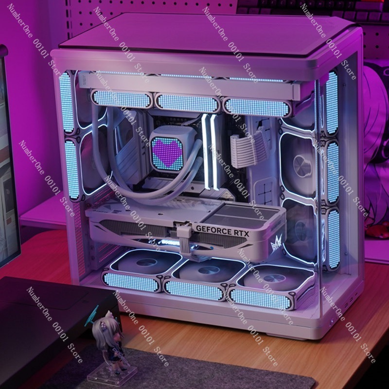 Gebogenes Gehärtetes Glas Aqua – Pc Gaming Aquarium Bewertung und Preis