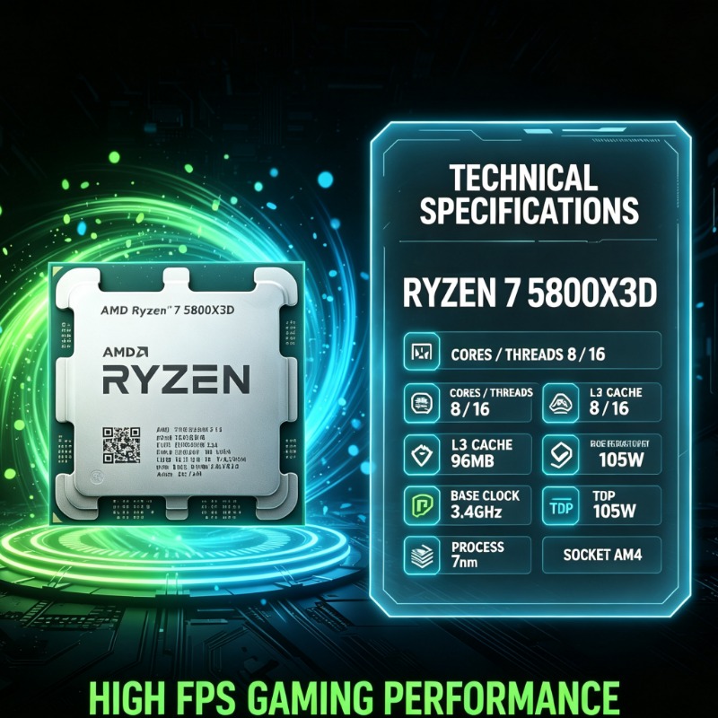96MB Großer Cache AMD Ryzen 7  – Amd Cpu Ryzen 7 Bewertung und Preis