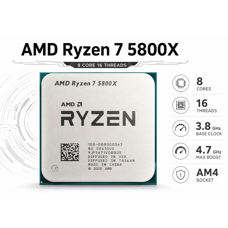 AMD Ryzen 7 5800X Freigeschalt – Amd Cpu Ryzen 7 Bewertung und Preis